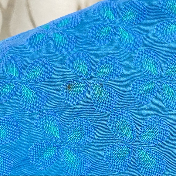 Authentic KENZO HOMME Slim Fit blue print collar button up short sleeve shirt - Picture 10 of 11